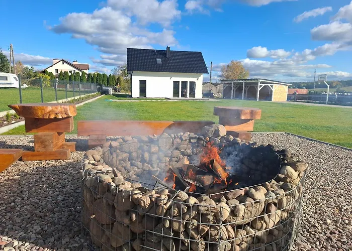 Dom Między Jeziorami Na Kaszubach, 10 Osób, Jacuzzi, Ognisko, Kominek *